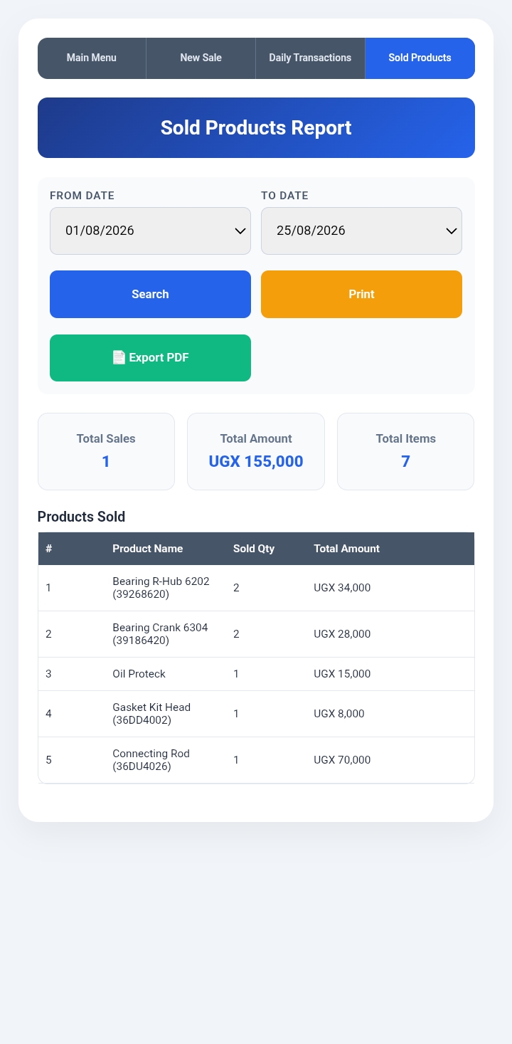 Entering Sales
